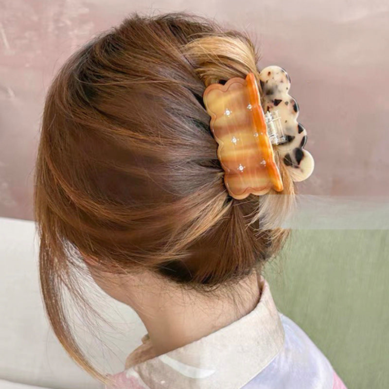 Wholesale Sandwich Cookie Acetate Hair Clips
